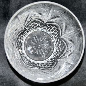 Vintage Cristal de Frandre  10 oz Old Fashion Whiskey Glasses Set of 4